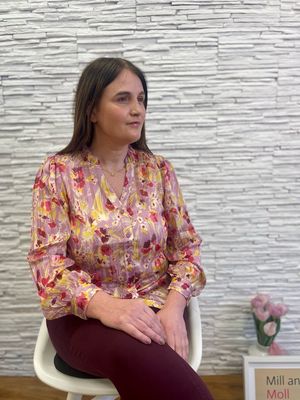 The Anna Mauve Floral Blouse