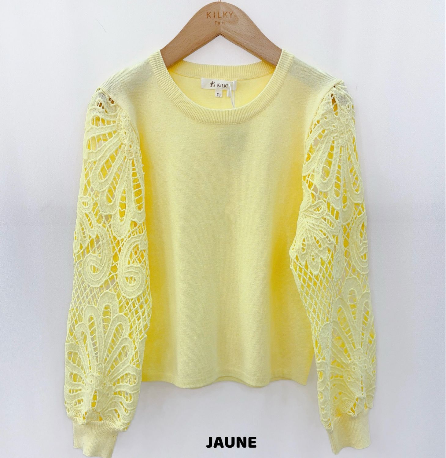 The Amelia Top With Crochet Sleeves