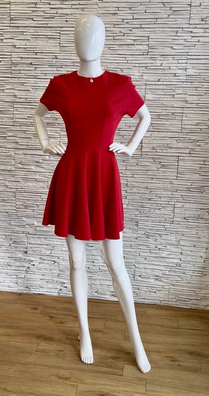 The Charlotte Skater Dress In Red