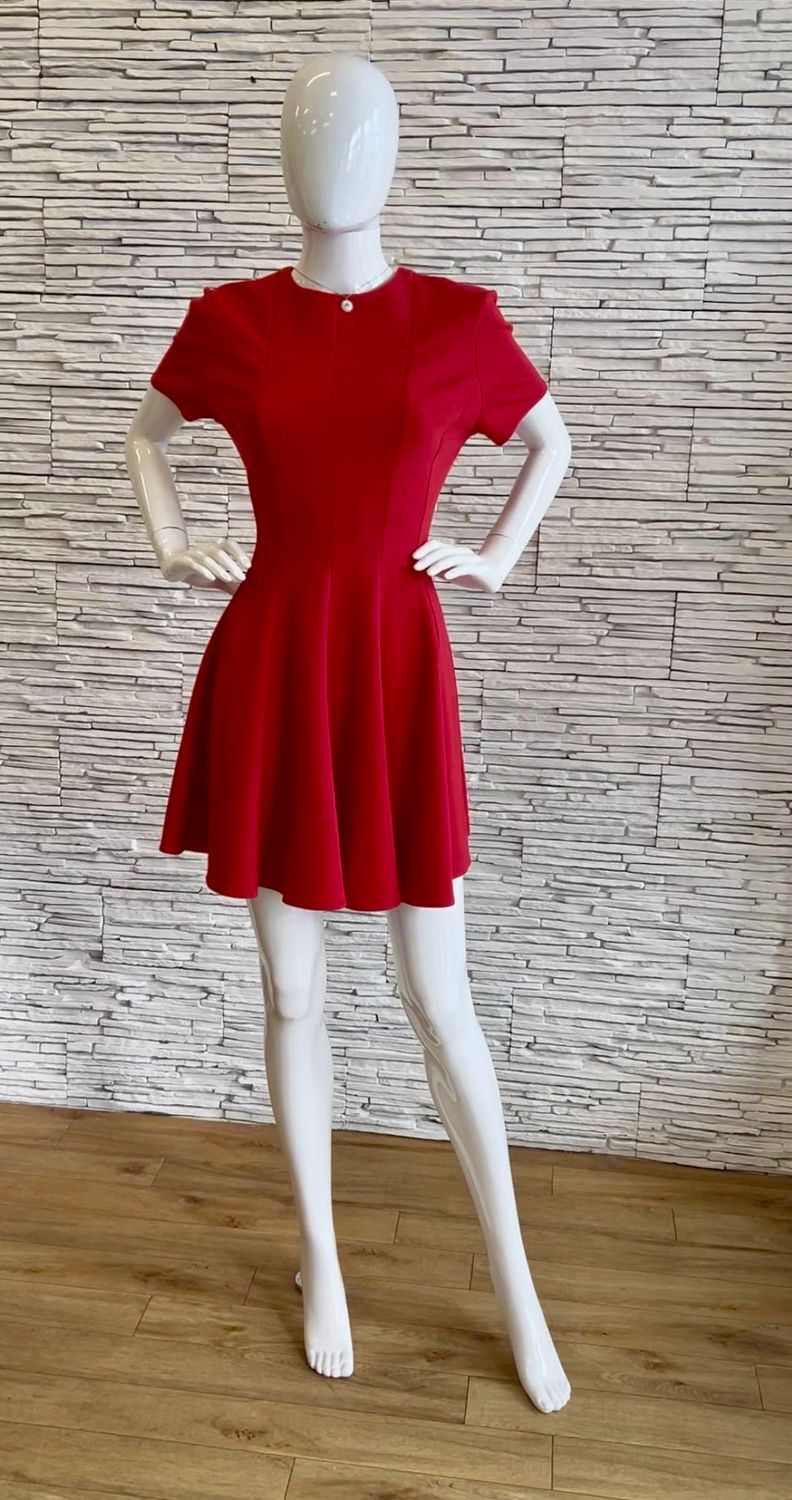 The Charlotte Skater Dress In Red