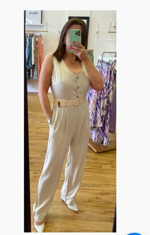 Jodie Jumpsuit In Beige