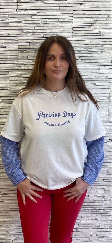 The Parisian T Shirt Top With Shirt