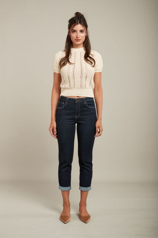 Toxik Boyfriend Jeans In Indigo Blue