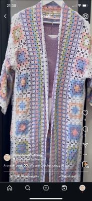 Pastel Patterned Crochet Cardi