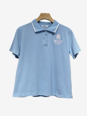 Sarah’s Wimbledon Choice ‘ The Tennis Club ‘ Polo Tee In Baby Blue