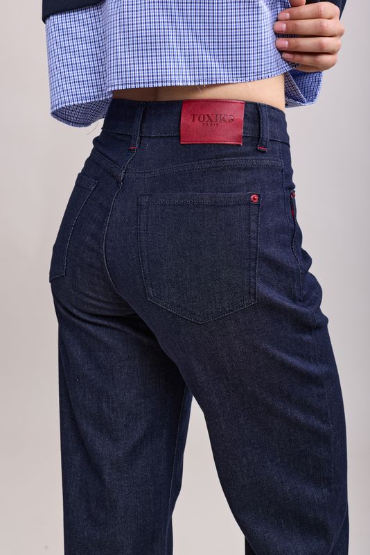 Toxik Mom/Boyfriend Jean in Dark Indigo