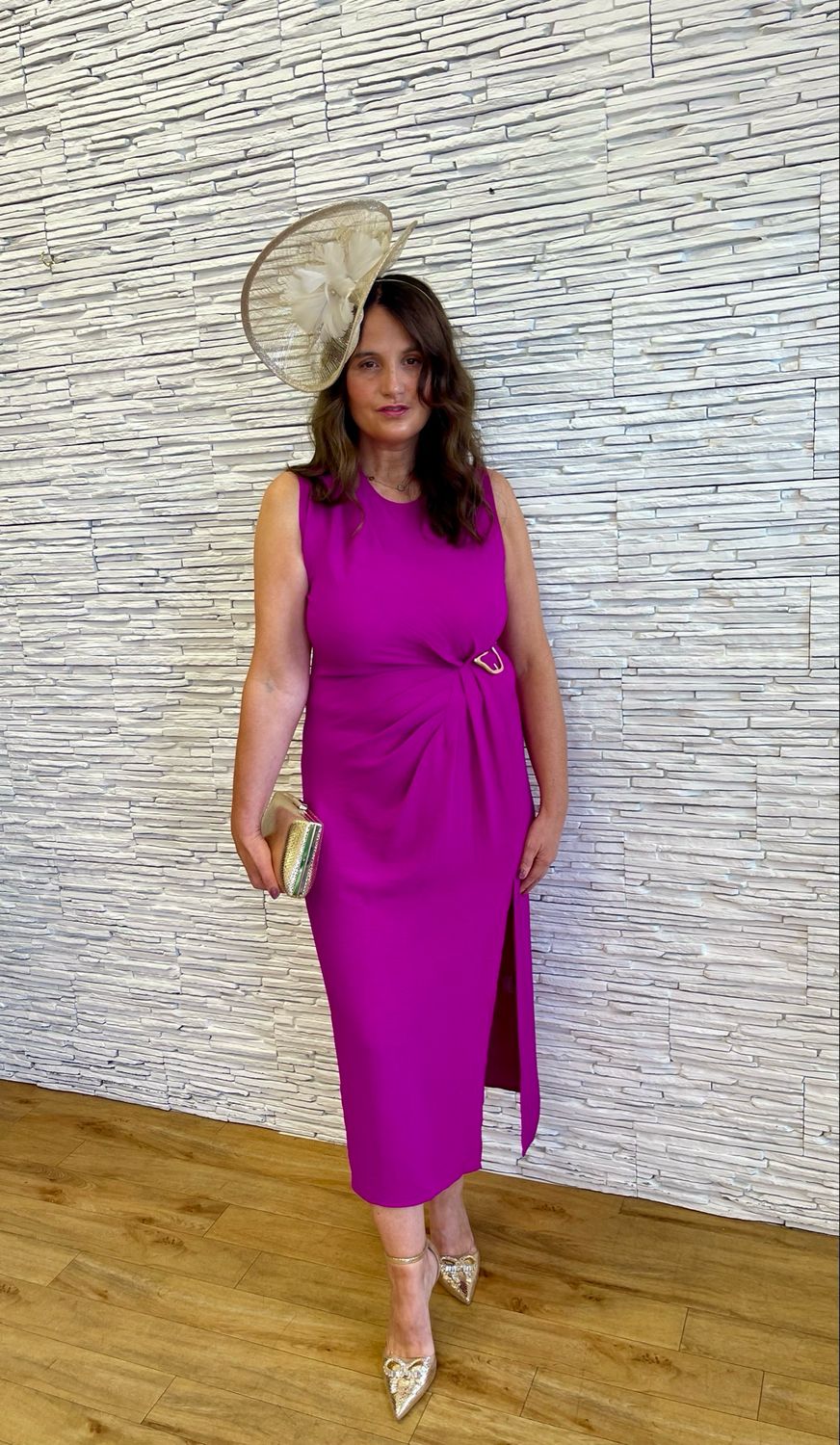 The Amelda Violet Buckle Dress