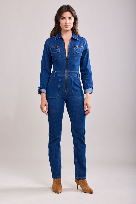 Toxik Indigo Denim Boiler Suit