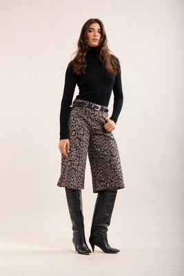 Toxik Leopard Print Bermuda