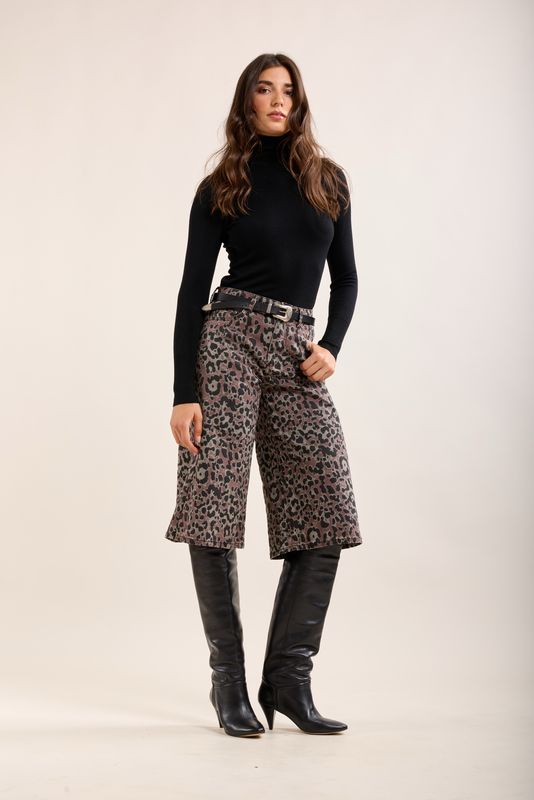 Toxik Leopard Print Bermuda