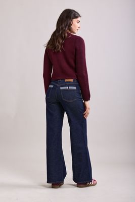 Toxik Dark Indigo Wide Leg With Pocket Detailing