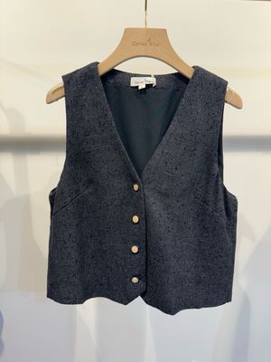 The Chloe Chanel Inspired Waistcoat In Black