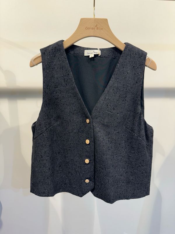 The Chloe Chanel Inspired Waistcoat In Black