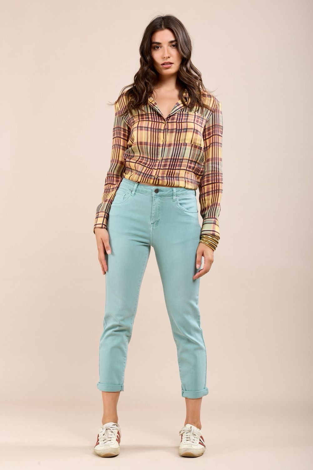 Toxik Boyfriend Jeans In Duck Egg Blue