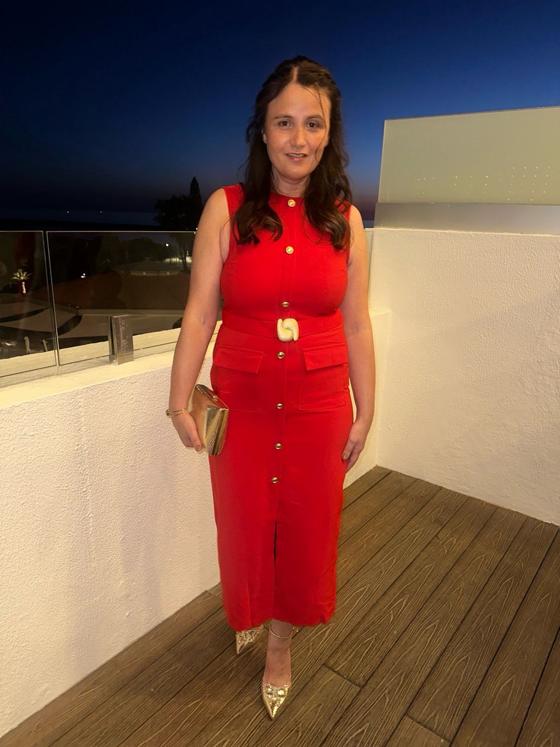 The Audrey Dress In Red