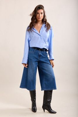 Toxik Denim Bermuda With Belt