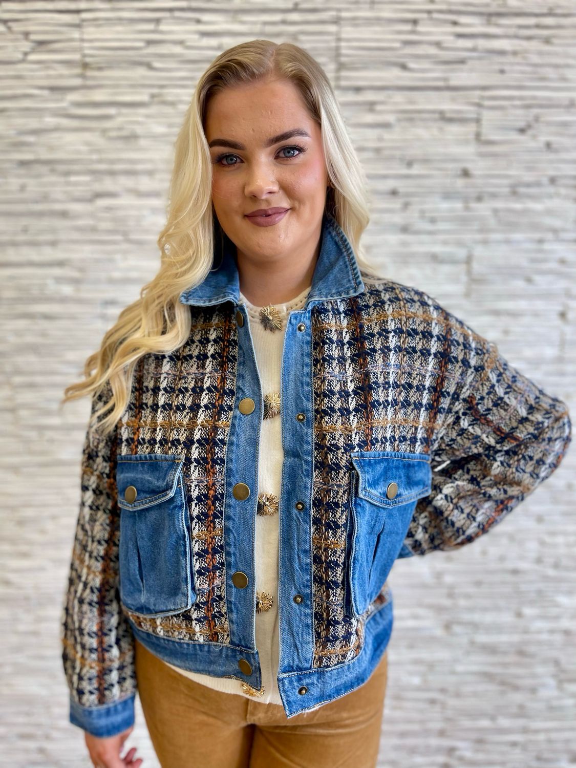 Toxik Tweed and Denim Jacket