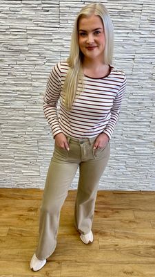 The Lana Nautical Top In Chocolate