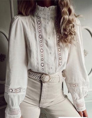 The Lilibeth Blouse In Cream