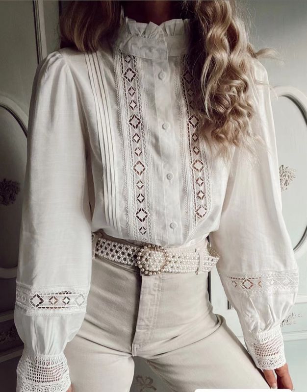 The Lilibeth Blouse In Cream