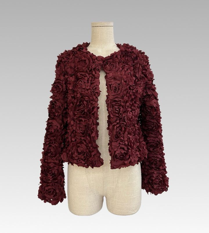 The Rose Jacket In Burgundy