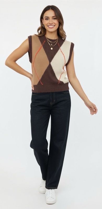 The Penelope Diamond Soft Knit Tank