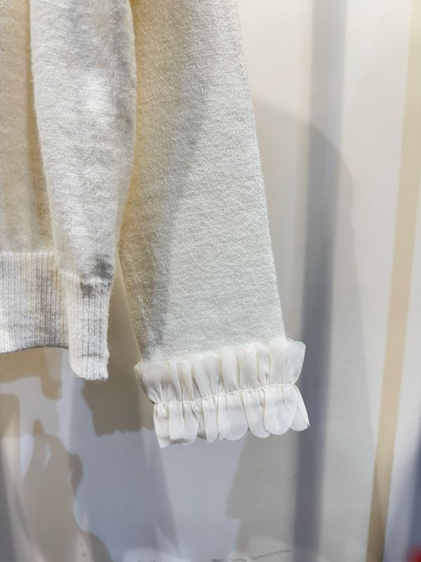 The Tilly Soft Knit Cardigan In Off White