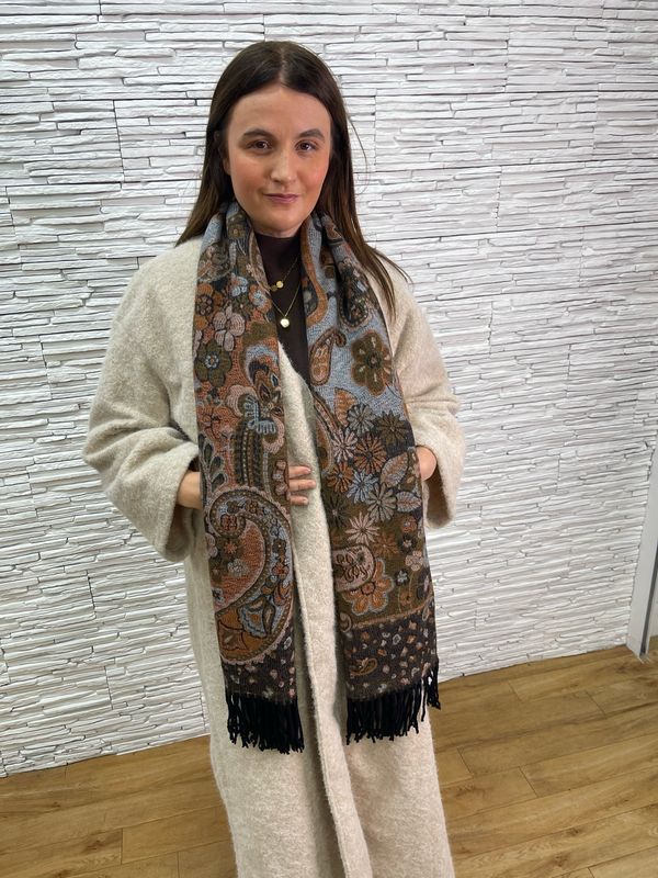 The Wallis Paisley Scarf