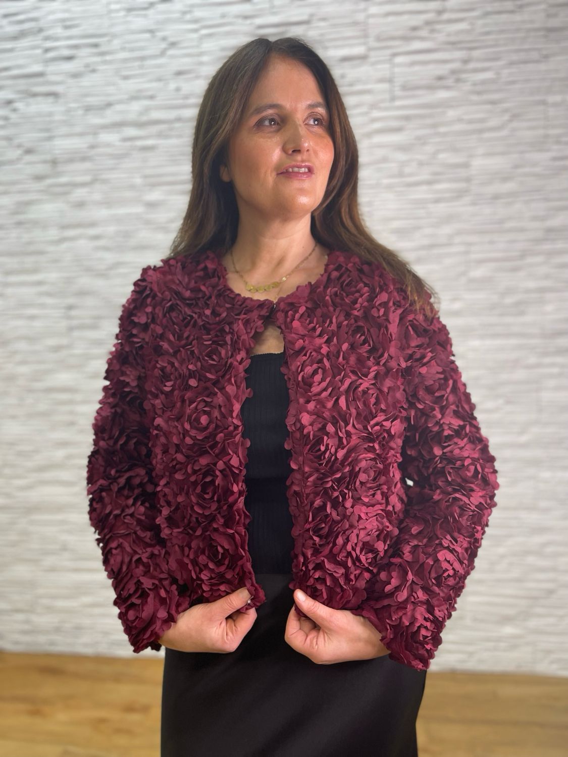 The Rose Jacket In Burgundy