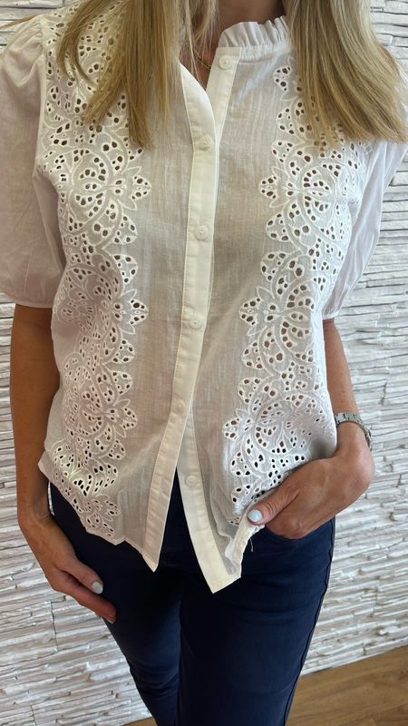 The Beatrice Embroidery Anglaise Blouse