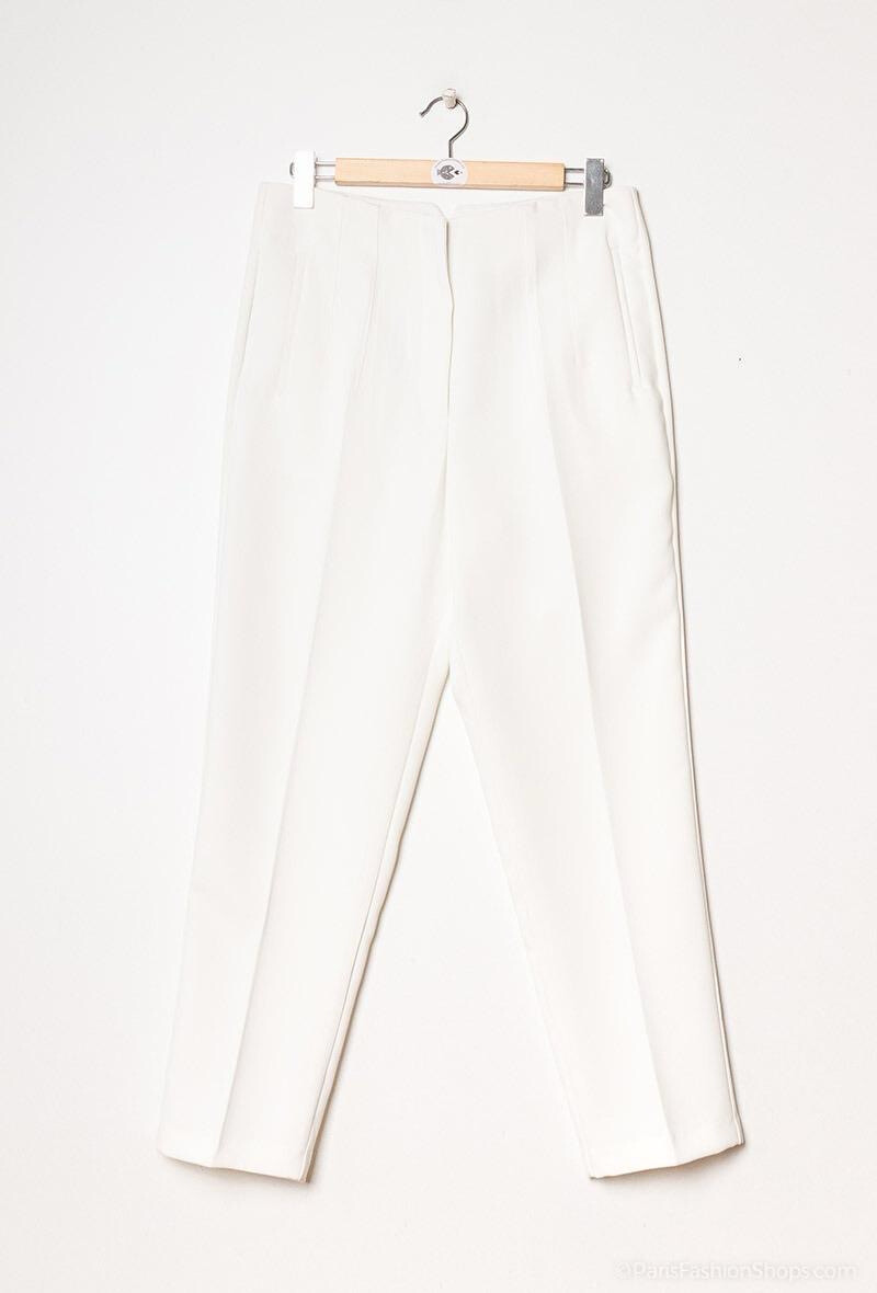 The Alexa Trouser in White