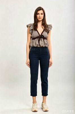 Toxik Boyfriend Jeans In Navy Blue