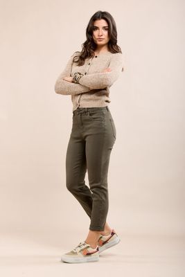 Toxik Boyfriend Jeans In Khaki