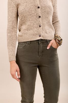 Toxik Boyfriend Jeans In Khaki