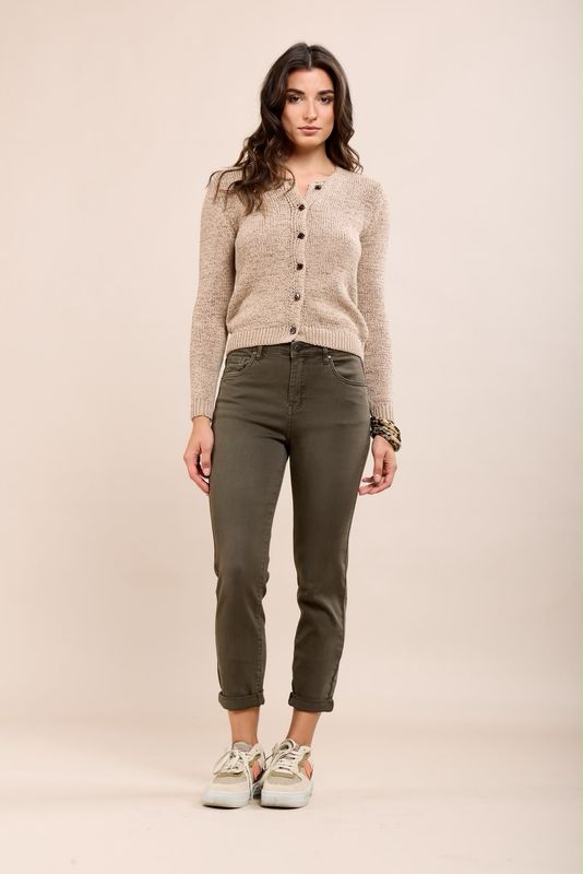 Toxik Boyfriend Jeans In Khaki