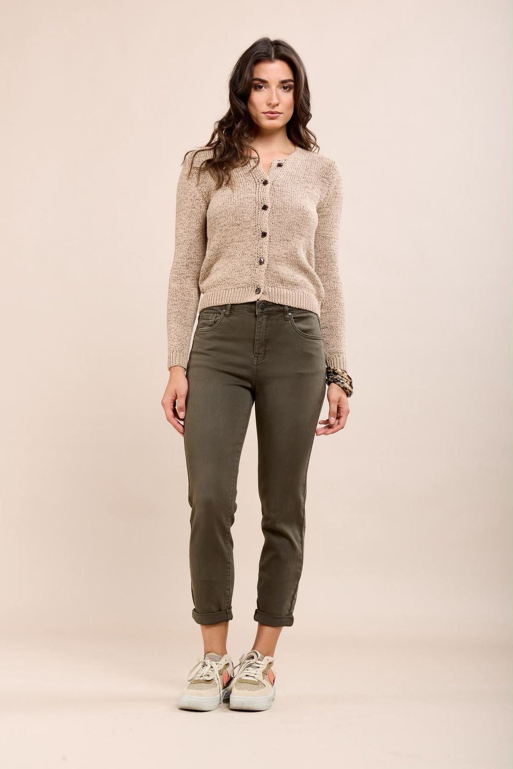Toxik Boyfriend Jeans In Khaki