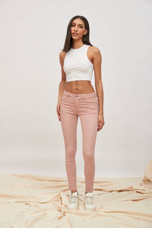 Toxik Push Up Skinny Jeans In Dusky Pink