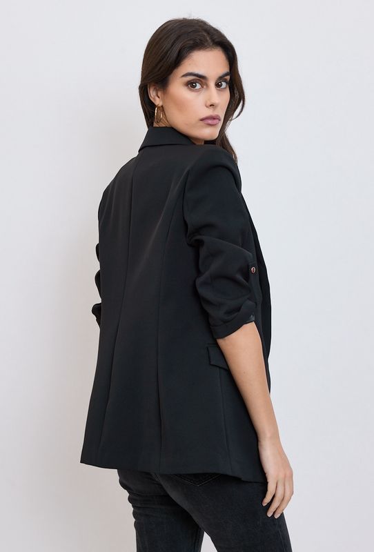 The Mia Boyfriend Jacket In Black
