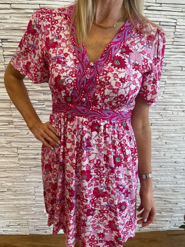 The  Fuchsia  Paisley Sun Dress