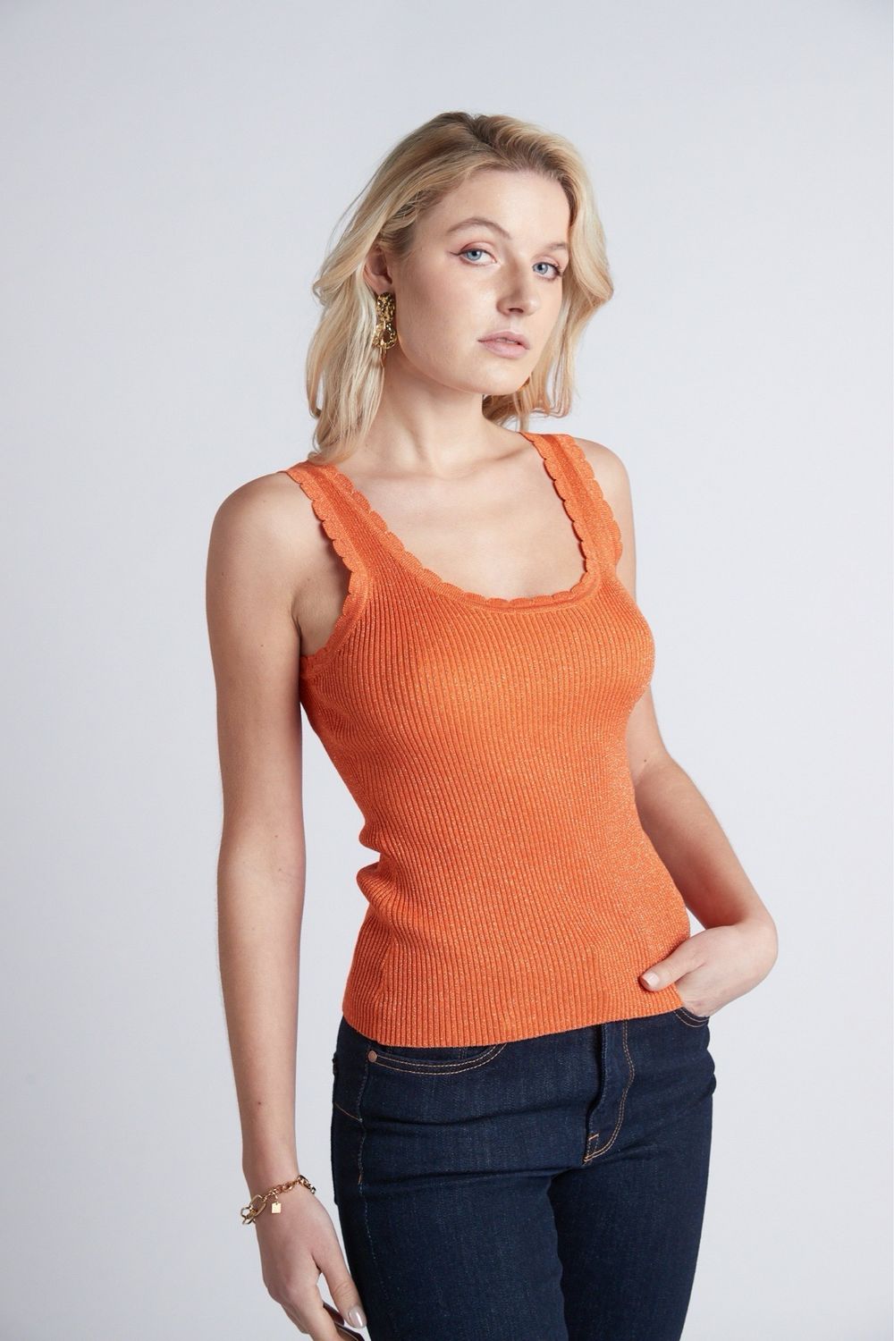 The Bianca Burnt Orange Tank Top