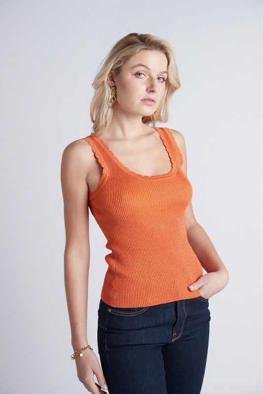 The Bianca Burnt Orange Tank Top