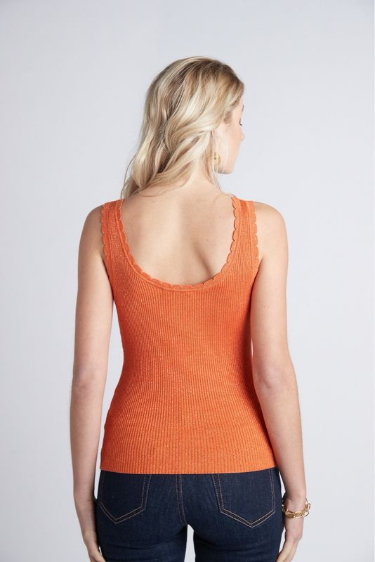 The Bianca Burnt Orange Tank Top