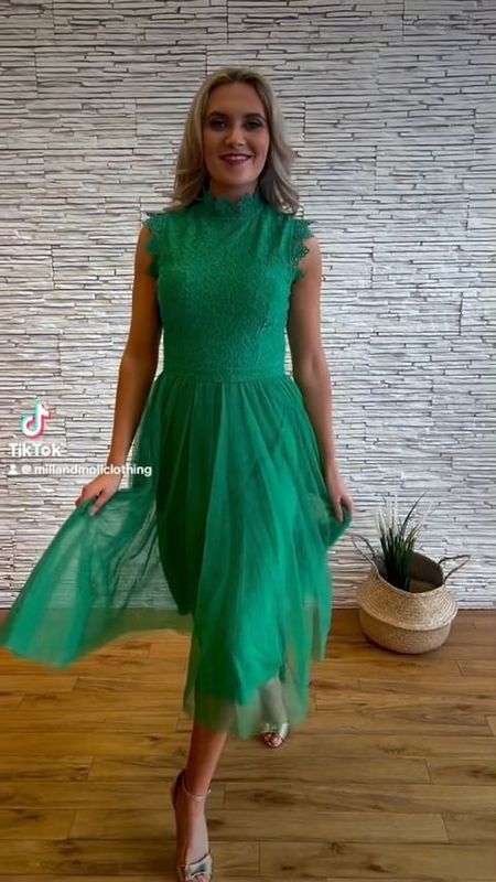 Arabella Dress in Green