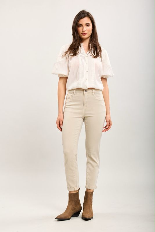 Toxik Boyfriend Jeans In Beige