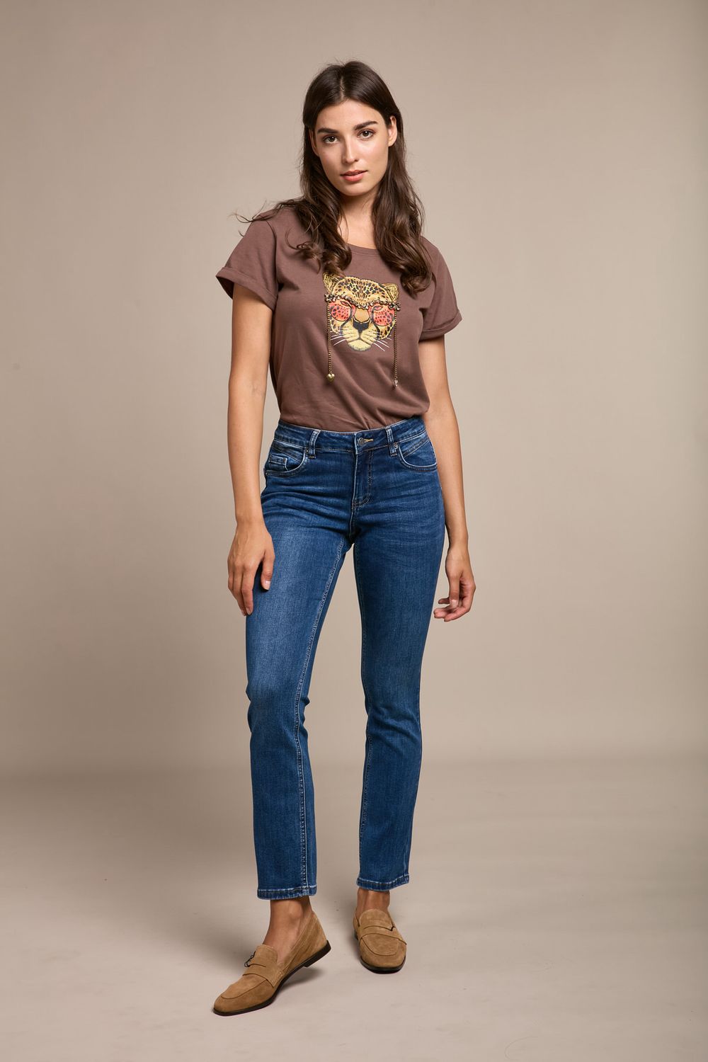 Toxik Push Up Straight Leg Jean In Denim Blue