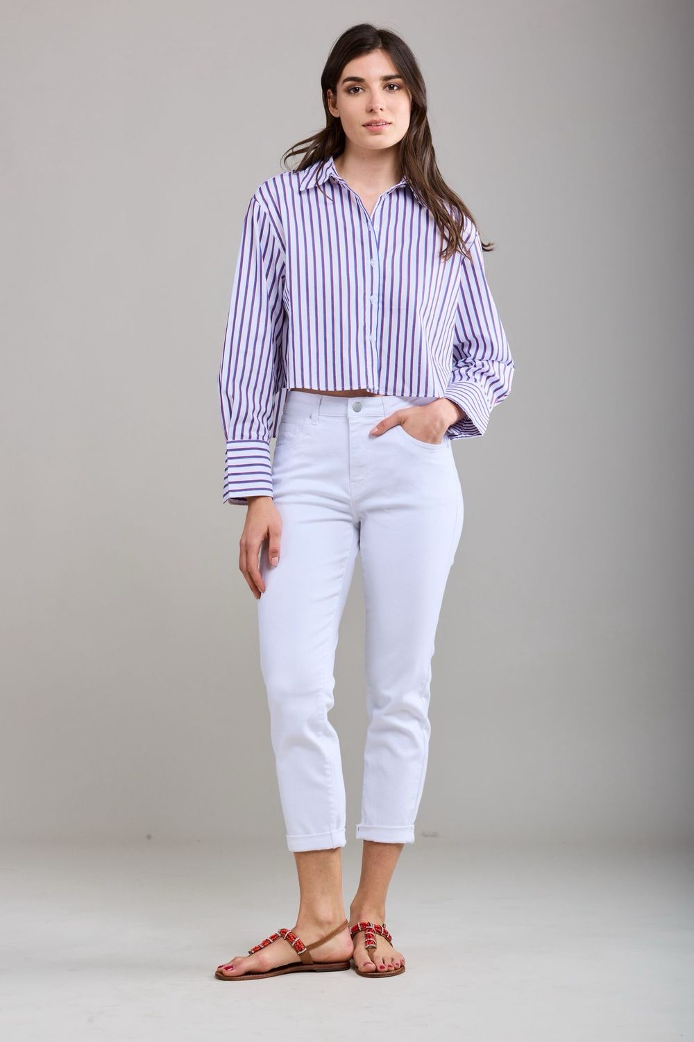 Toxik Boyfriend Jeans In White