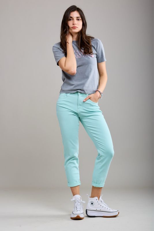 Toxik Boyfriend Jeans In Tiffany Blue