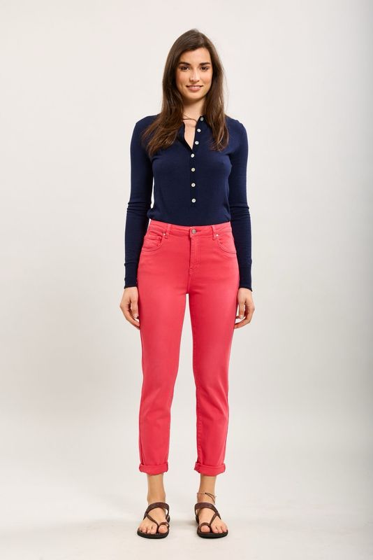 Toxik Boyfriend Jeans In Red