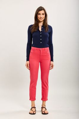 Toxik Boyfriend Jeans In Red