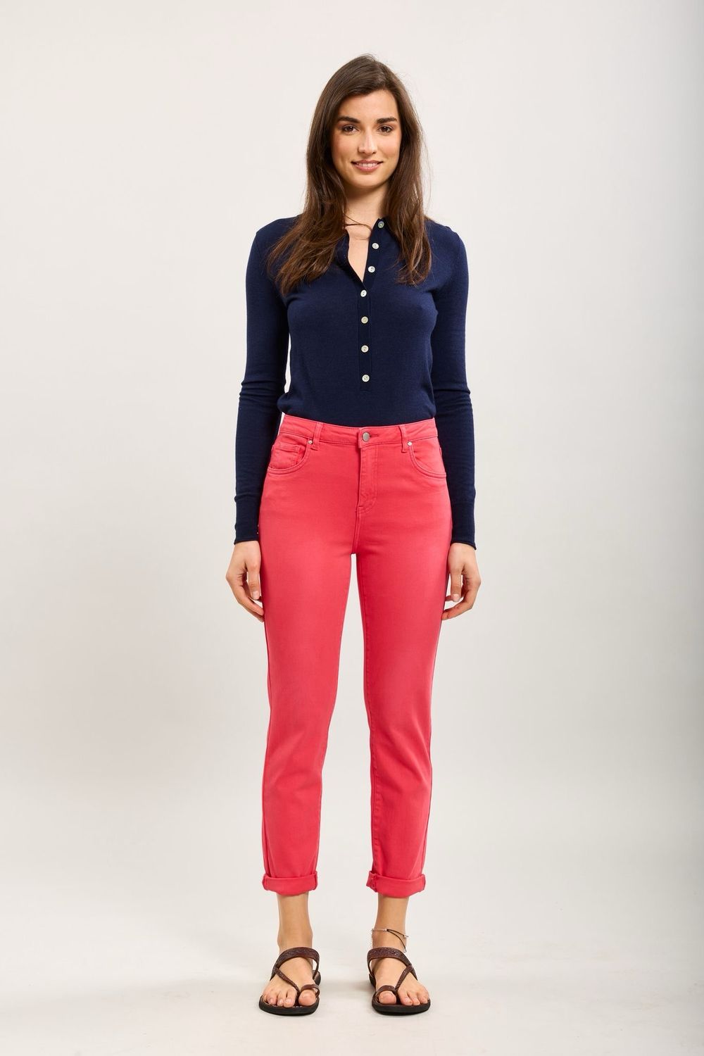 Toxik Boyfriend Jeans In Red